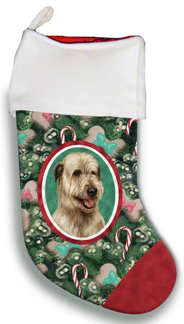 Christmas Stocking - Fawn Irish Wolfhound 11330