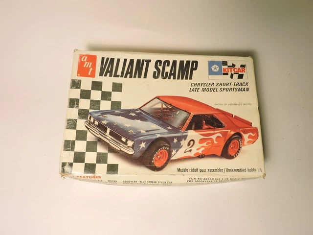 1972 PLYMOUTH VALIANT Dodge Dart Sportsman Model Amt Kit H-1384 Box ...
