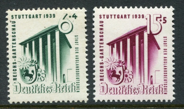 GERMANY 1939 HORTICULTURAL EXHIBITION MNH Set 2 Stamps