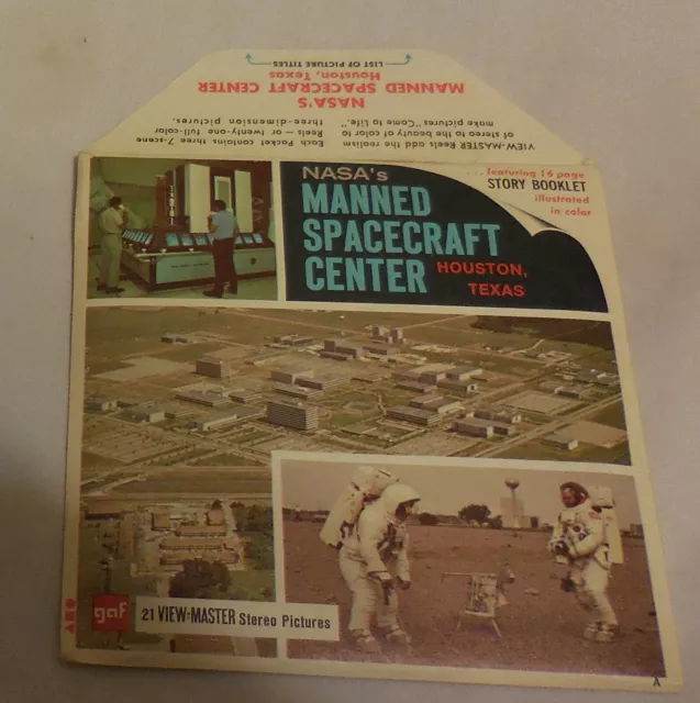 3 reels,NASA's Manned Spacecraft Center Houston Texas View-Master Booklet A 425
