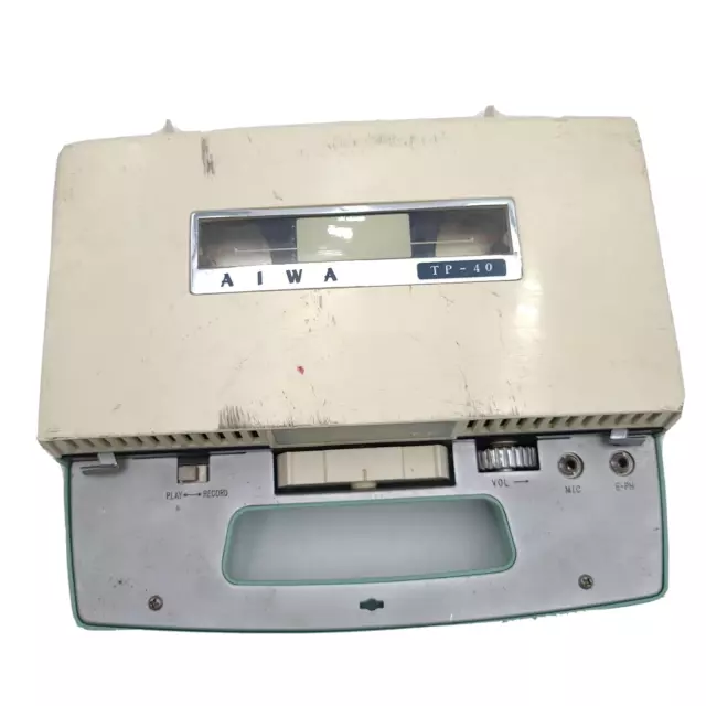 AIWA VINTAGE TP-40 Portable Reel to Reel Tape Recorder Player