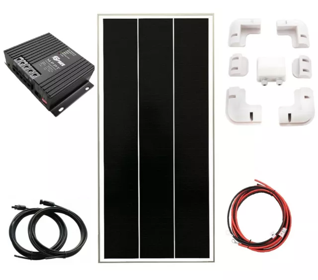 200w solar panel kit 20A dual MPPT controller REMOTE DISPLAY motorhome