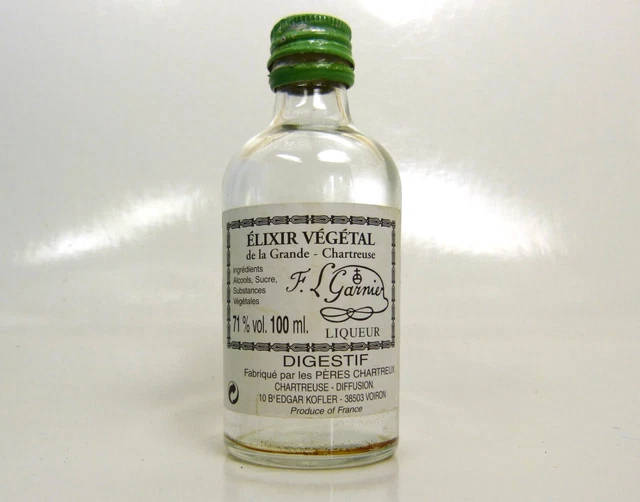 ÉLIXIR VÉGÉTAL DE LA GRANDE CHARTREUSE - Flacon 100 ml vide -