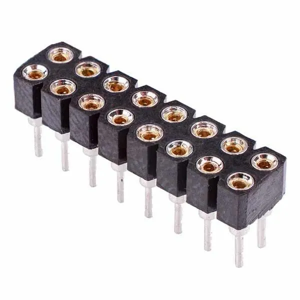 5 x 16 Pin Double Row Turned pin Socket Connector 2.54mm