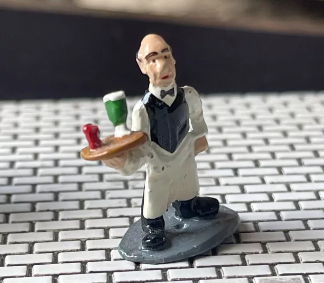 J Carlton by Gault French Miniature Figurine Vintage Waiter.