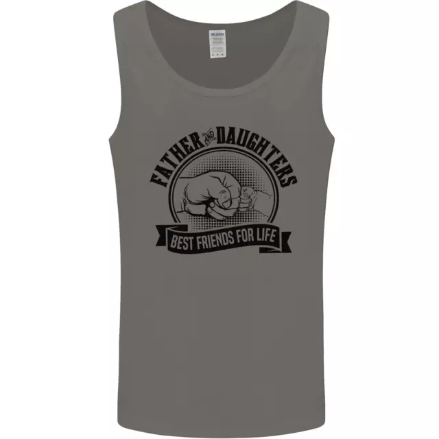 Father & Daughters Best Friends Fathers Day Mens Vest Tank Top