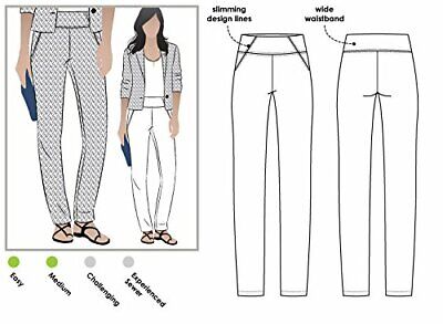 Style Arc Cartamodello per pantaloni in tessuto Bob Sizes 04-16 
