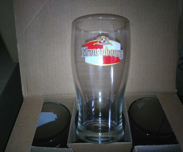 X6 verres à bière Guinness décoré vintage 50cl pint