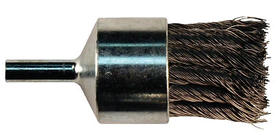 Knot Wire End Brush, Carbon Steel, 3/4 in X 0.20 In, Stem Mounted ORS Nasco