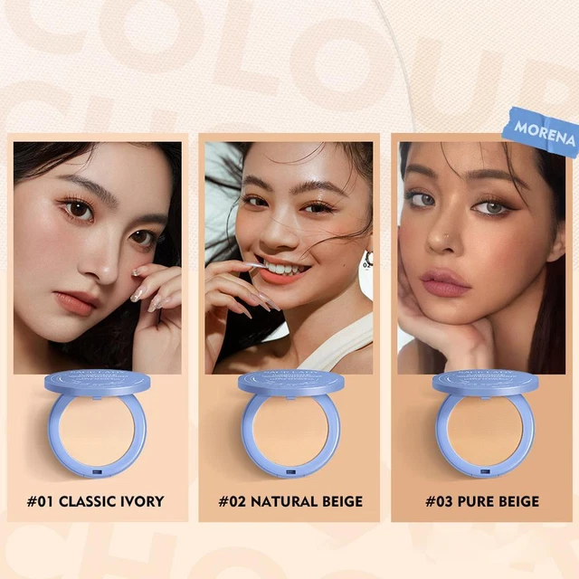 ❤SACE LADY❤ Long-lasting Natural Pressed Powder Foundation Pow✨ Silk Soft W3B8