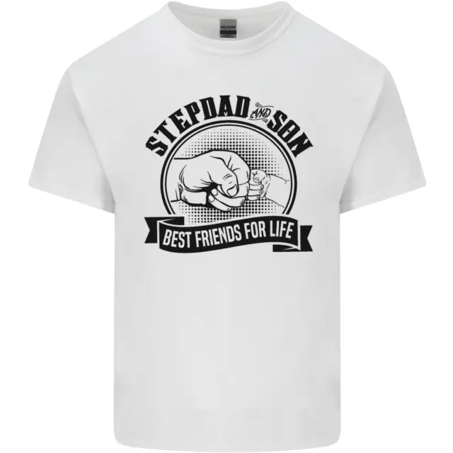 T-shirt da uomo in cotone Stepdad & Son Best Friends Fathers Day