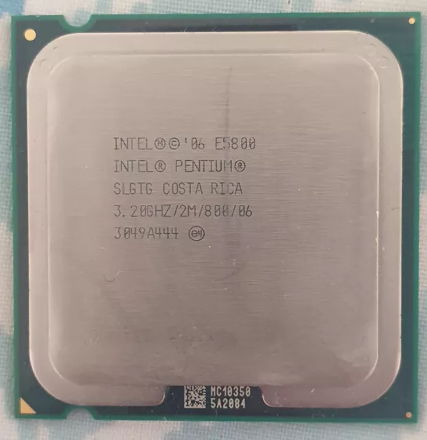 Intel Pentium E5800 CPU 2 Cores 2 Threads 2MB Cache 3.20GHz LGA 775