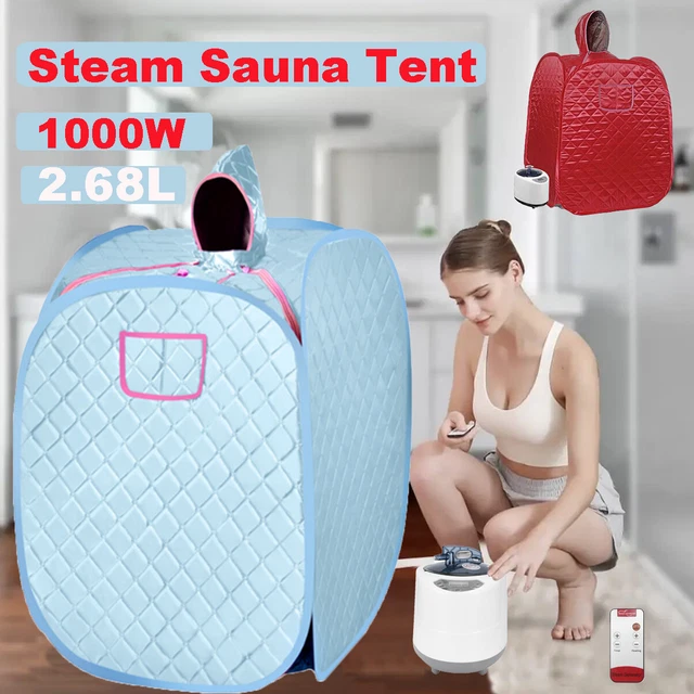 Mobile Mini-Dampfsauna Für Zuhause – Faltbar, Mit Stuhl & Dampfkanne, 99x88x76 Cm