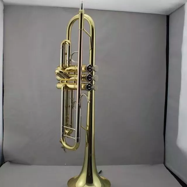 Professional Trumpet B Flat Brass Trumpet Instrument # 2024 - Brand New
