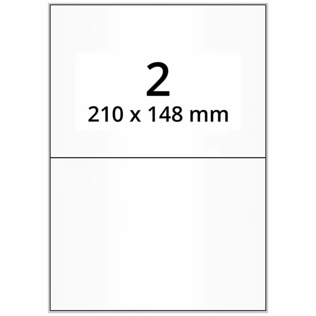 2000 St. A5 Paketschein Versand-Etiketten Label DHL DPD Hermes Neu 2xA5 auf A4