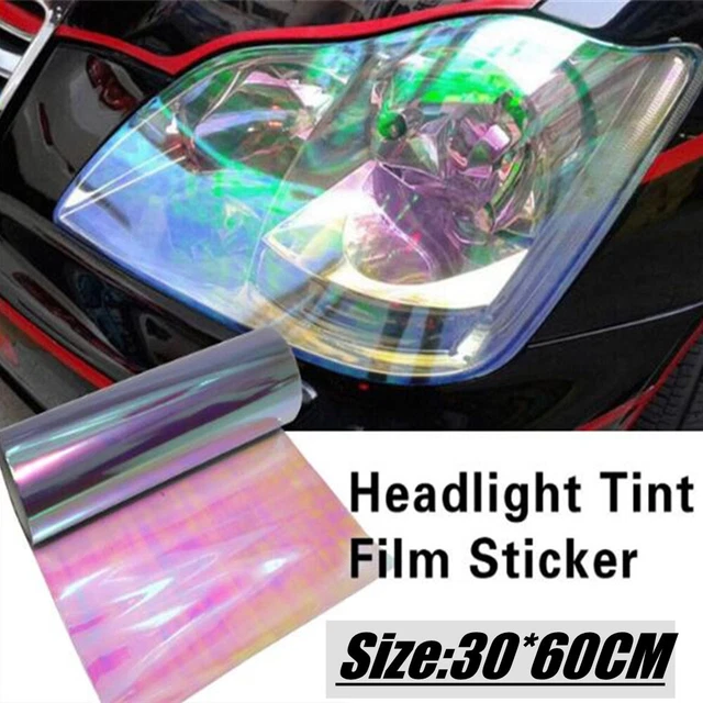 30*60cm Chameleon Clear Car Headlight Tint Film Tail Fog Light Vinyl Wrap Decal