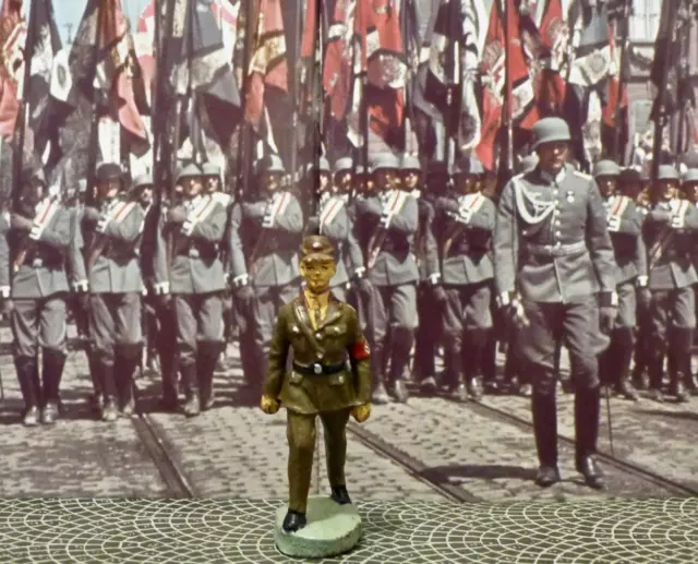 Prewar-German Political Work Service-Uniform w/Armband-Lineol Hausser Elastolin