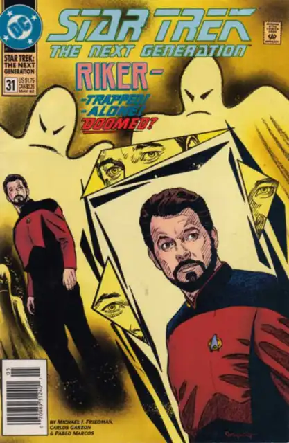 Star Trek: The Next Generation #31 Newsstand Cover (1989-1996) DC Comics