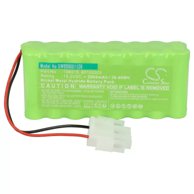 Batterie 2000mAh pour Dorma 198015, 80100303