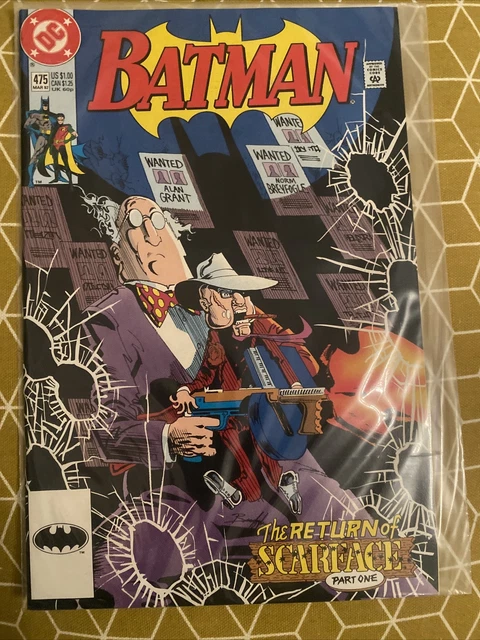 DC COMICS Batman issue #475 - 1st Appearance App of Renee Montoya & Scarface