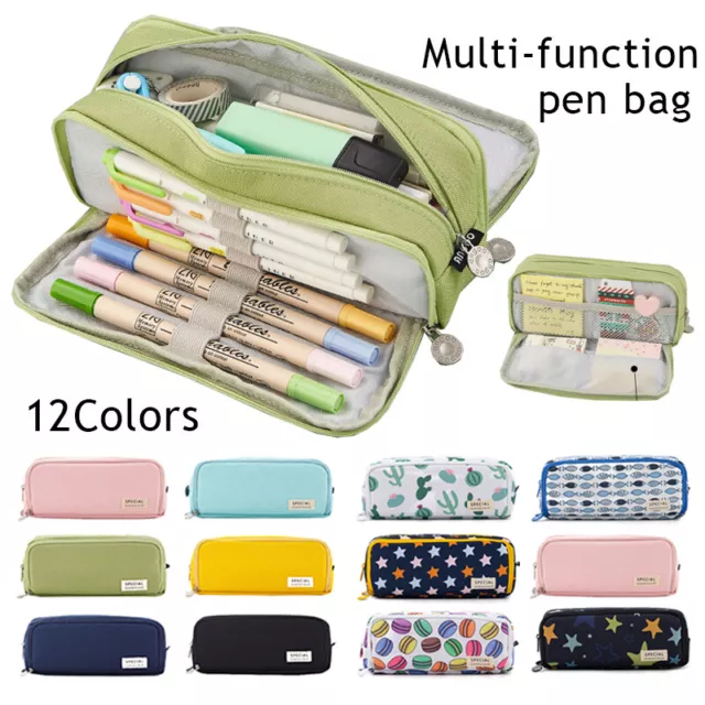 Andstal – étui à crayons de couleur à 48/72/120/150/200 trous, pochette à  crayons en toile, sac de rangement pour stylos, fournitures scolaires