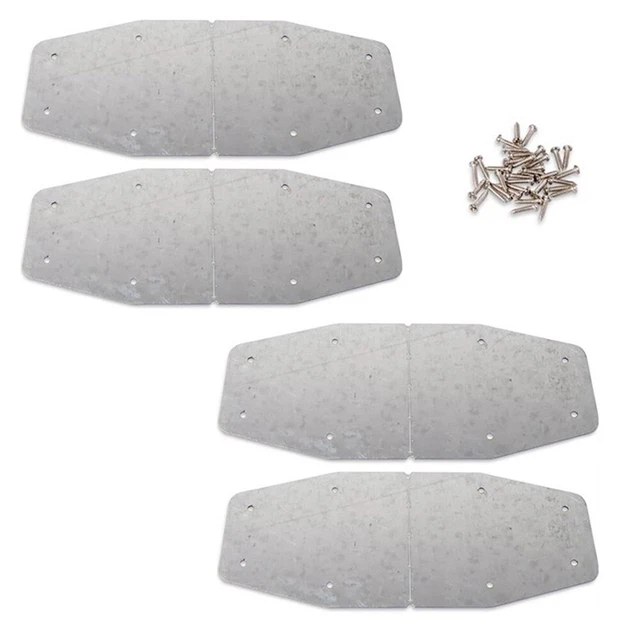 Confezione da 4 staffe triangolari, supporto angolare per letto, viti di fissaggio, staffa angolare per bordo del letto