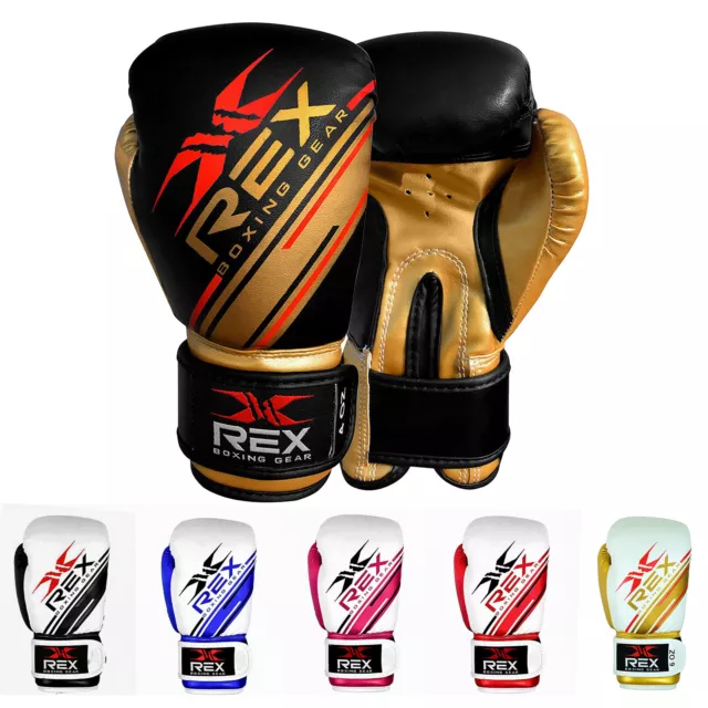 Boxing Gloves 2oz 4oz 6oz 8oz Practice Training Kids Punching Bag Muay Thai
