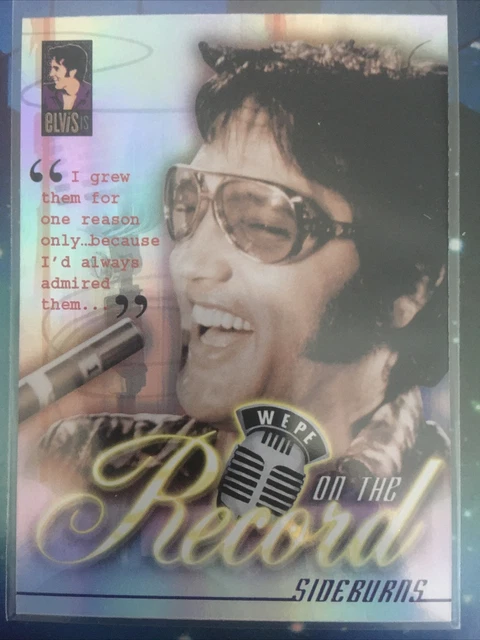 2007 Press Pass Is On the Record Elvis Presley Sideburns #OR3