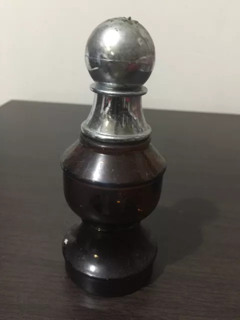 vintage avon after shave / perfume bottle pawn chess piece glass bottle