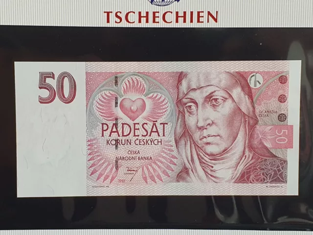 Tschechien - Czech Republic 50 Kronen Korun unc. 1997 Kassenfrisch