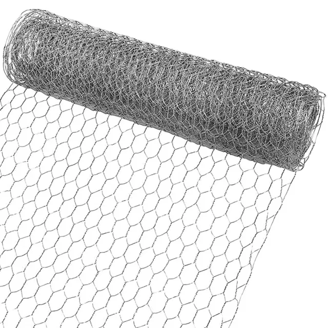 Galvanized Hexagonal Chicken Wire Net DIY Wire Mesh Animal Plant Fence okRjf