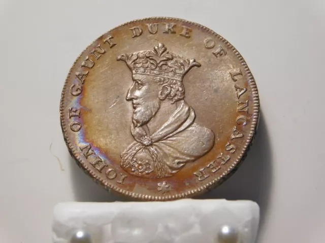 Conder token, half-penny,1794, England, Lancaster, John of Gaunt