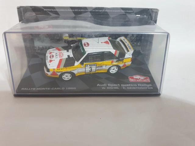 Modellino Die Cast Audi Sport Quattro Rally Monte Carlo 1985 1/43