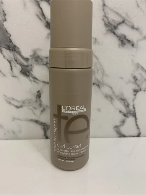 L’Oreal Professional Texture Expert Curl Corset Aqua Mousse 5oz new