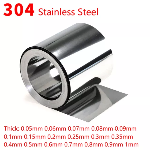 301 Stainless Steel Sheet Metal Sheet Flat Stock Thin Plate Thick  0.01mm-1mm