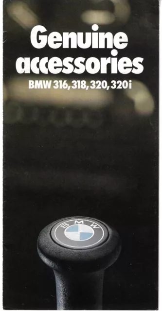 BMW 3-Series E21 Accessories 1976 UK Market Foldout Sales Brochure 316 320 320i