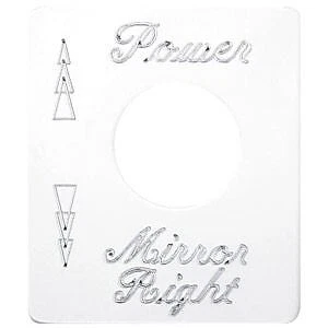 Peterbilt Right Power Mirror Switch Plate
