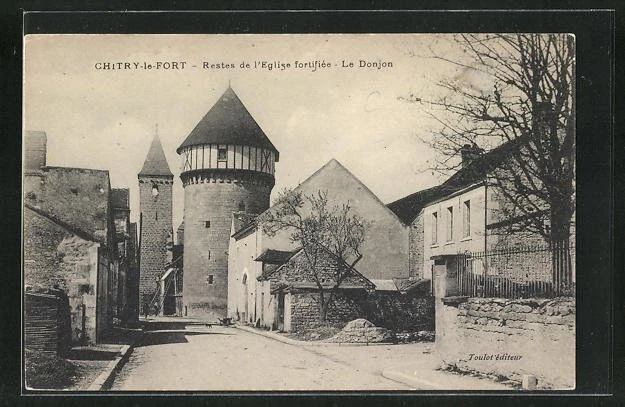 CPA Chitry-le-Fort, Remains of the Fortified Church - The Dungeon