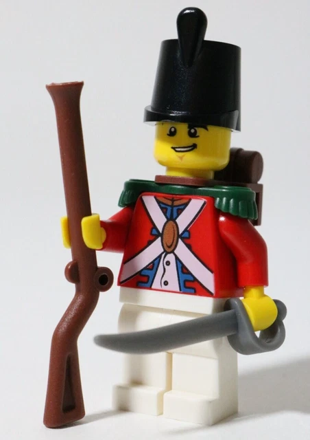SHAKO RED COAT Minifigure MOC Army Soldier Imperial Pirates All