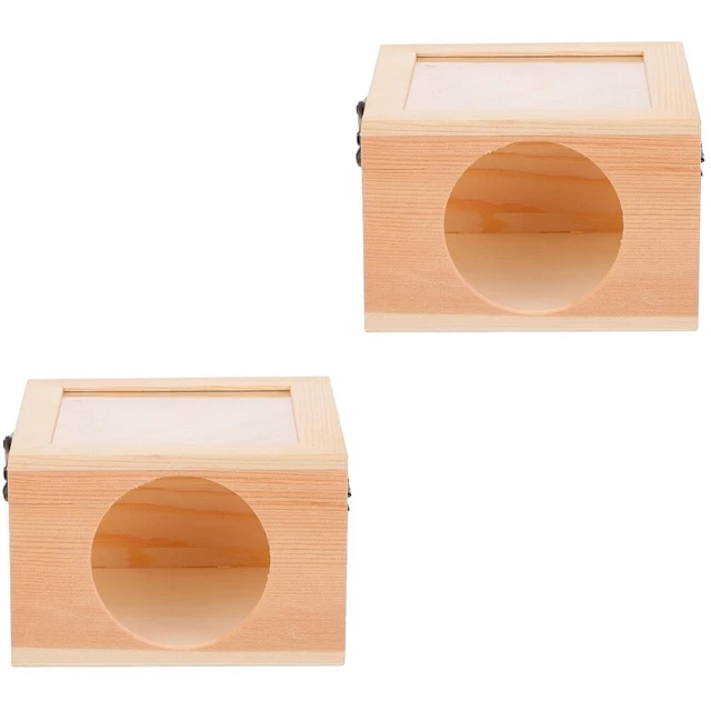 2 PIEZAS Hámster Cabina Conejillo Escondite Casa Mascota Nido de Pájaros