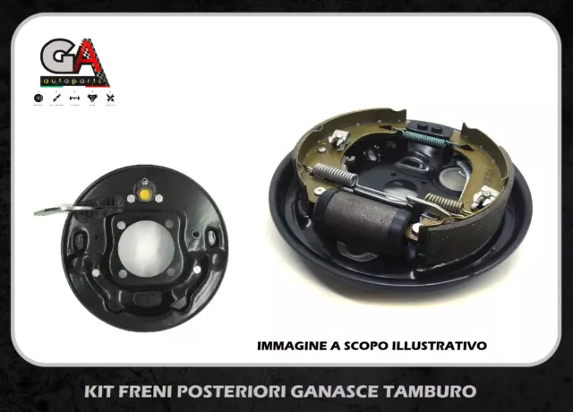 Kit freni posteriori Fiat Panda 141 4x4 ganasce tamburo e cilindretti