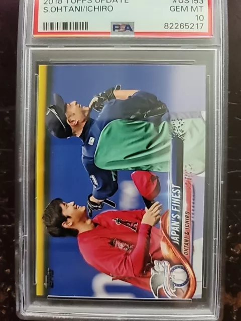 2018 Topps Update Shohei Ohtani Ichiro Suzuki #US153 Rookie RC PSA 10 GEM MINT