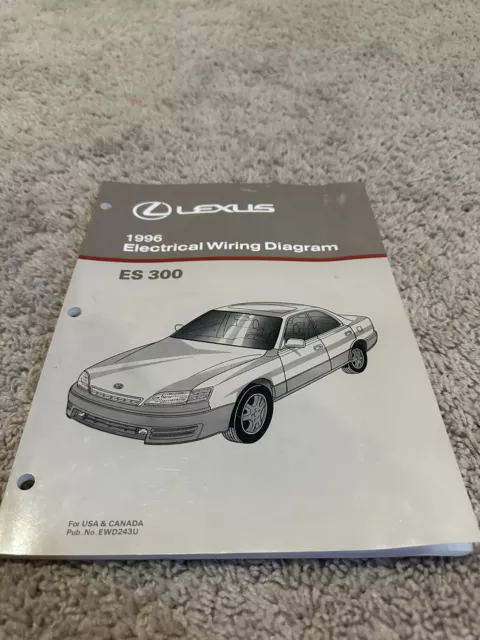 OEM Lexus ES 300 Model 1996 Electrical Wiring Diagram # EWD243U Manual Schematic
