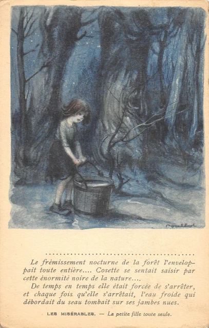 Cpa Illustrateur Signe Poulbot Les Miserables
