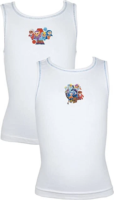 Buy AMUL COMFY Boys Pack Of 5 Pure Cotton Innerwear Vests AC SRNS VE Wht 35 5pc