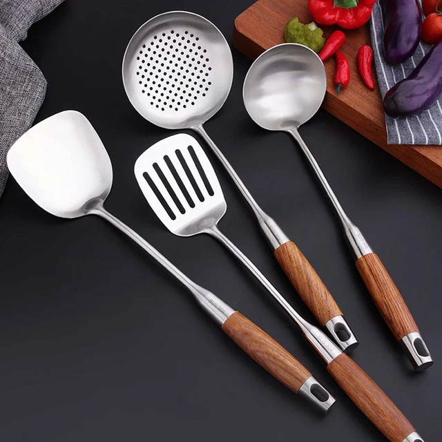 Kitchen Tools Stainless Steel Soup Ladle Wok Shovel Spoon Turner Spatula