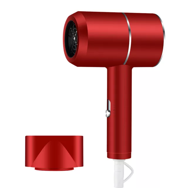 Negative Ion Strong Wind Hair Dryer Hammer Electric Hair Blower M (Red)