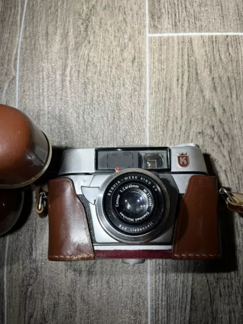 Lente King Regula Werk 45 mm f/1,2,8 cámara hecha en Alemania a finales de la década de 1950