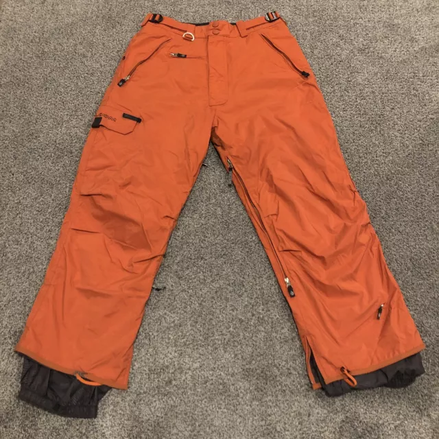 Volcolm Pants Adult Medium Orange Snow Winter Ski Snowboard Men 32x31 READ