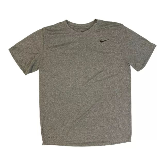 Vintage 90's Nike Swoosh Definition Logo Shirt Men's XXL 2XL USA Made Gray  G4-27